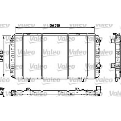 Foto Kühler, Motorkühlung VALEO 732342