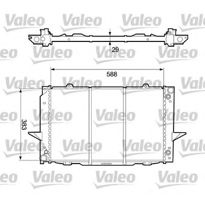 Photo Radiator, engine cooling VALEO 732365