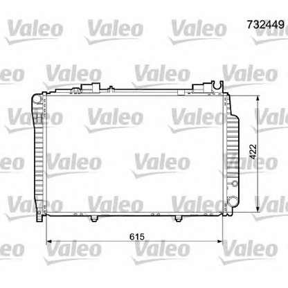 Foto Radiatore, Raffreddamento motore VALEO 732449