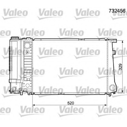 Photo Radiateur, refroidissement du moteur VALEO 732456