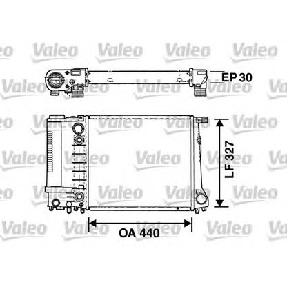 Photo Radiateur, refroidissement du moteur VALEO 732480