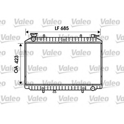 Фото Радиатор, охлаждение двигателя VALEO 732484