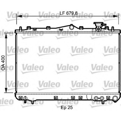 Foto Radiatore, Raffreddamento motore VALEO 732487