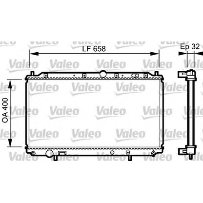 Photo Radiateur, refroidissement du moteur VALEO 732526