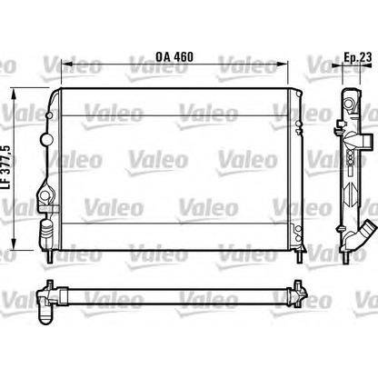 Photo Radiateur, refroidissement du moteur VALEO 732559