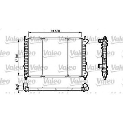 Photo Radiateur, refroidissement du moteur VALEO 732583