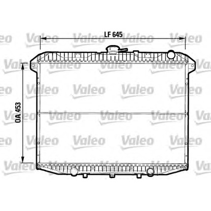 Foto Radiatore, Raffreddamento motore VALEO 732585