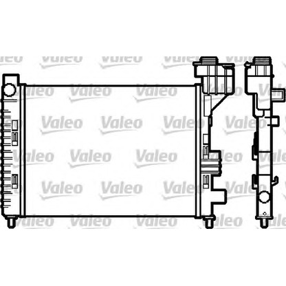 Foto Radiador, refrigeración del motor VALEO 732588