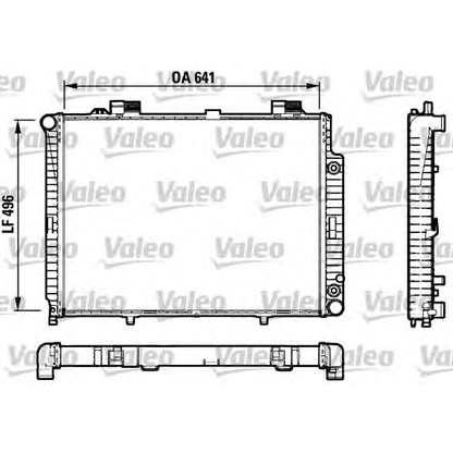 Фото Радиатор, охлаждение двигателя VALEO 732601