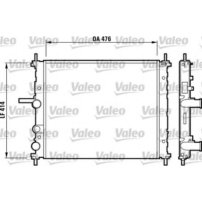 Photo Radiateur, refroidissement du moteur VALEO 732688