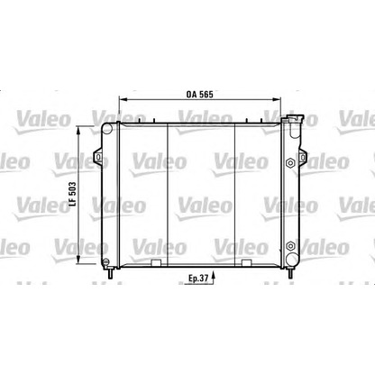 Photo Radiator, engine cooling VALEO 732714