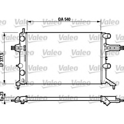 Photo Radiateur, refroidissement du moteur VALEO 732723