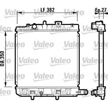 Photo Radiateur, refroidissement du moteur VALEO 732726