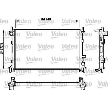 Photo Radiator, engine cooling VALEO 732732