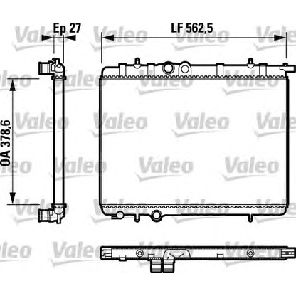 Photo Radiateur, refroidissement du moteur VALEO 732744