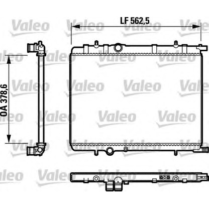 Foto Radiador, refrigeración del motor VALEO 732802