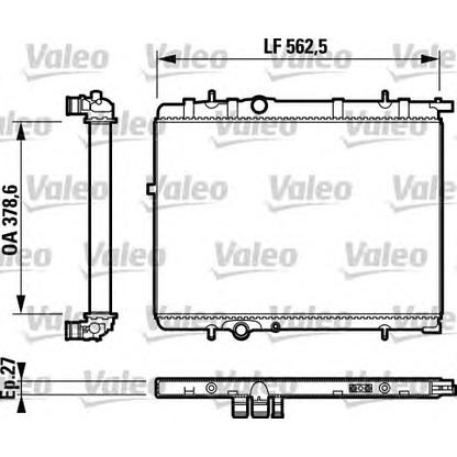 Photo Radiator, engine cooling VALEO 732803