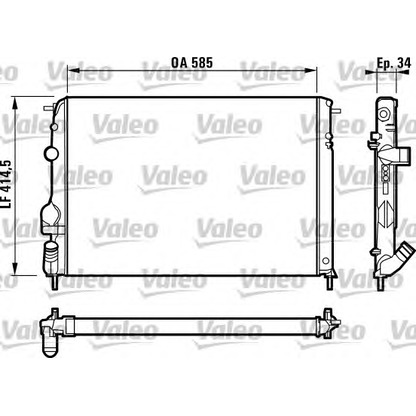 Foto Kühler, Motorkühlung VALEO 732817