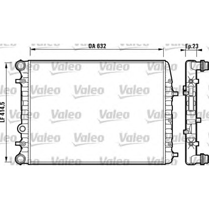 Foto Radiatore, Raffreddamento motore VALEO 732862