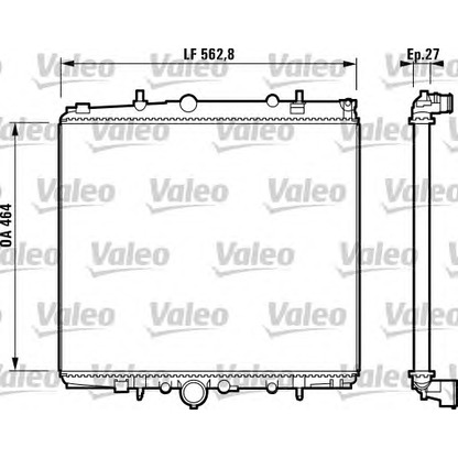 Photo Radiator, engine cooling VALEO 732881