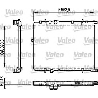 Photo Radiateur, refroidissement du moteur VALEO 732890