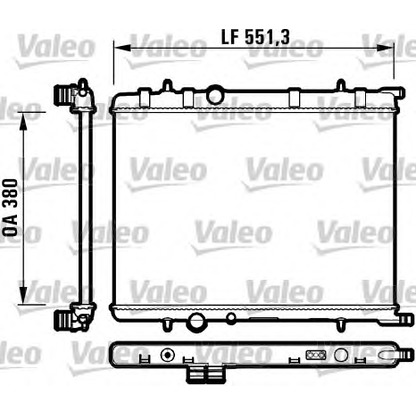 Foto Radiatore, Raffreddamento motore VALEO 732908