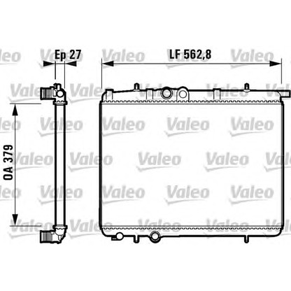 Photo Radiator, engine cooling VALEO 732910