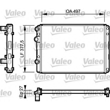 Foto Kühler, Motorkühlung VALEO 732953