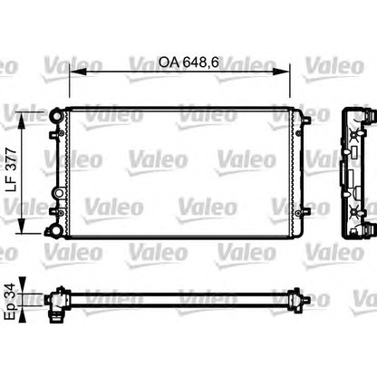 Photo Radiateur, refroidissement du moteur VALEO 732957