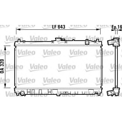 Photo Radiateur, refroidissement du moteur VALEO 734119