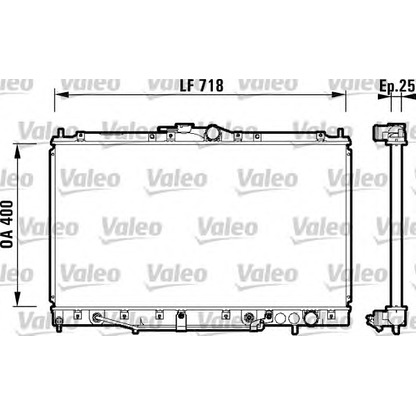 Foto Radiador, refrigeración del motor VALEO 734131