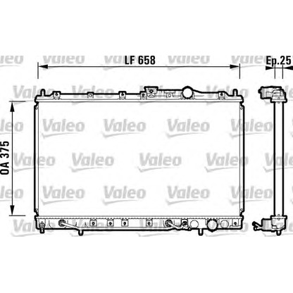 Photo Radiateur, refroidissement du moteur VALEO 734134