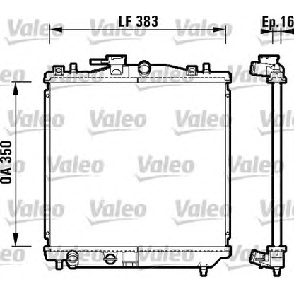 Foto Radiatore, Raffreddamento motore VALEO 734157