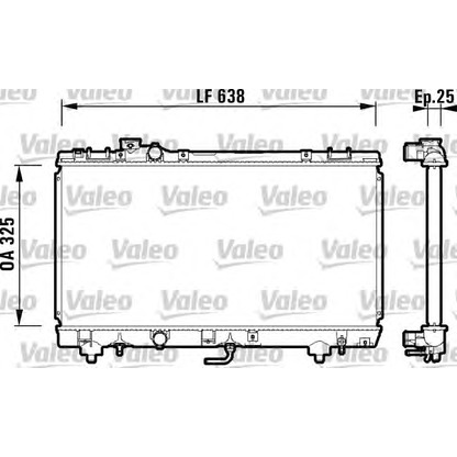 Foto Radiatore, Raffreddamento motore VALEO 734176