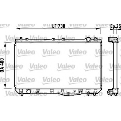 Photo Radiateur, refroidissement du moteur VALEO 734177