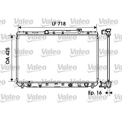 Photo Radiator, engine cooling VALEO 734193