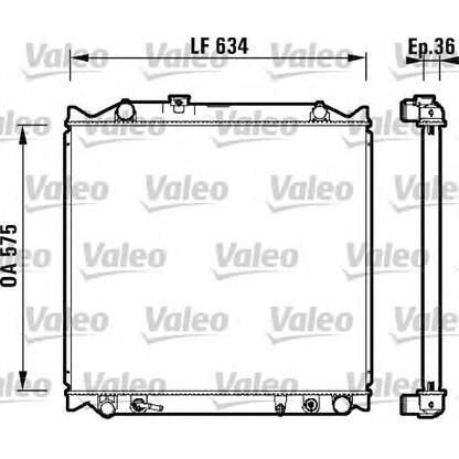 Foto Radiatore, Raffreddamento motore VALEO 734206