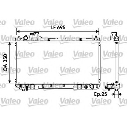 Foto Kühler, Motorkühlung VALEO 734216