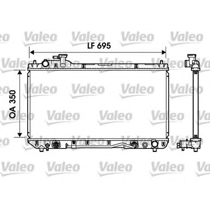 Photo Radiateur, refroidissement du moteur VALEO 734217