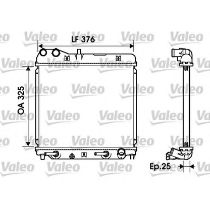 Photo Radiateur, refroidissement du moteur VALEO 734218