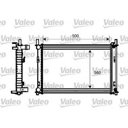 Photo Radiateur, refroidissement du moteur VALEO 734272