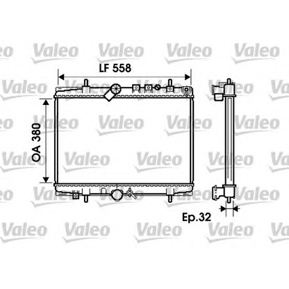 Foto Radiatore, Raffreddamento motore VALEO 734280