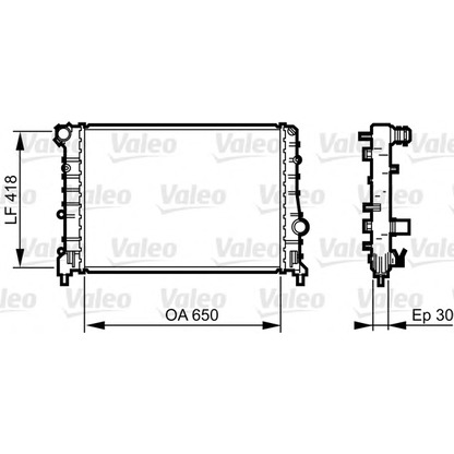 Foto Kühler, Motorkühlung VALEO 734283