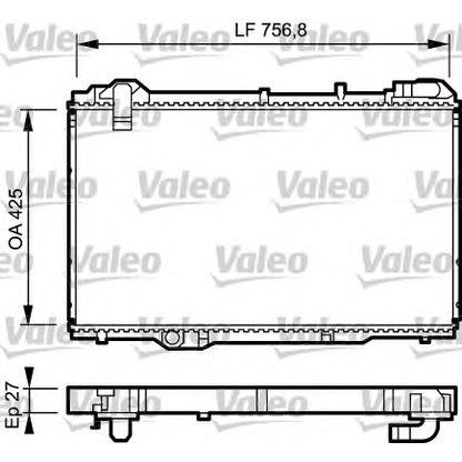 Photo Radiator, engine cooling VALEO 734285