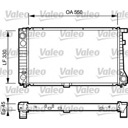 Photo Radiateur, refroidissement du moteur VALEO 734289