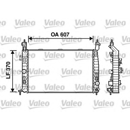 Foto Radiador, refrigeración del motor VALEO 734385