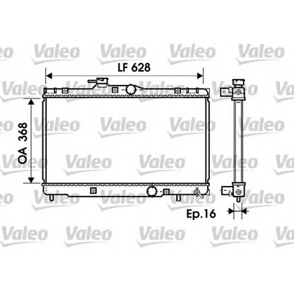 Foto Radiador, refrigeración del motor VALEO 734390