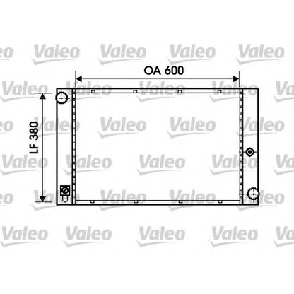 Foto Radiatore, Raffreddamento motore VALEO 734395