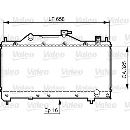 Фото Радиатор, охлаждение двигателя VALEO 734401