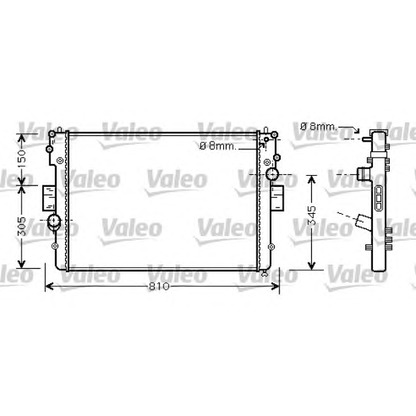 Foto Radiatore, Raffreddamento motore VALEO 734448